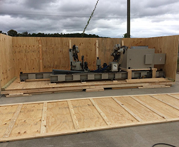 heavy equipment crating